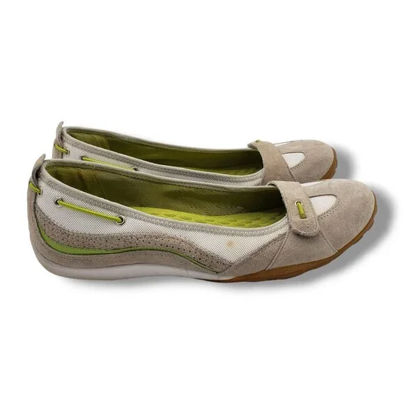Clarks Privo Polar Lake Mary Jane Flats Womens 11 Grey Suede